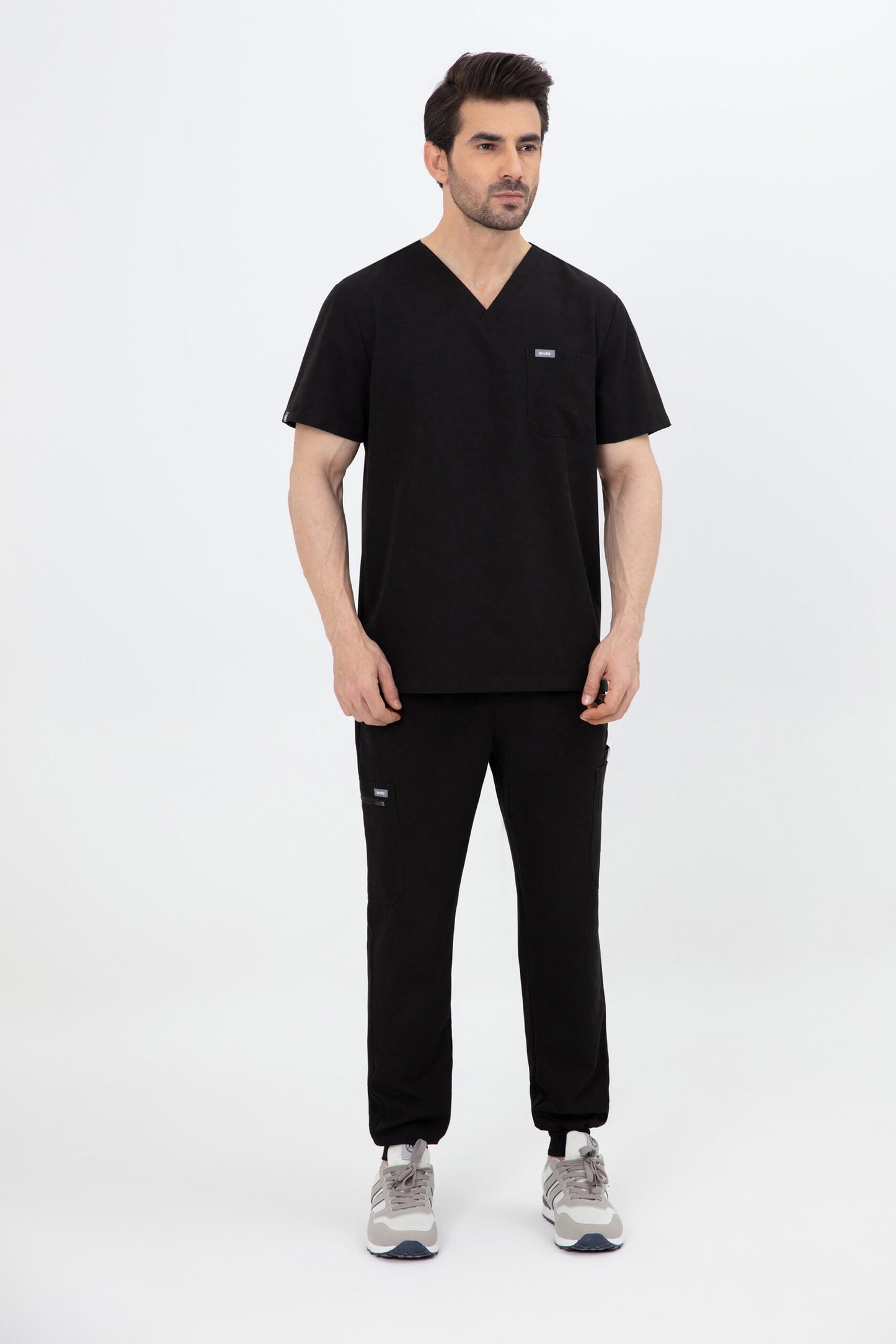 Aka V Neck One Pocket Scrub Mens