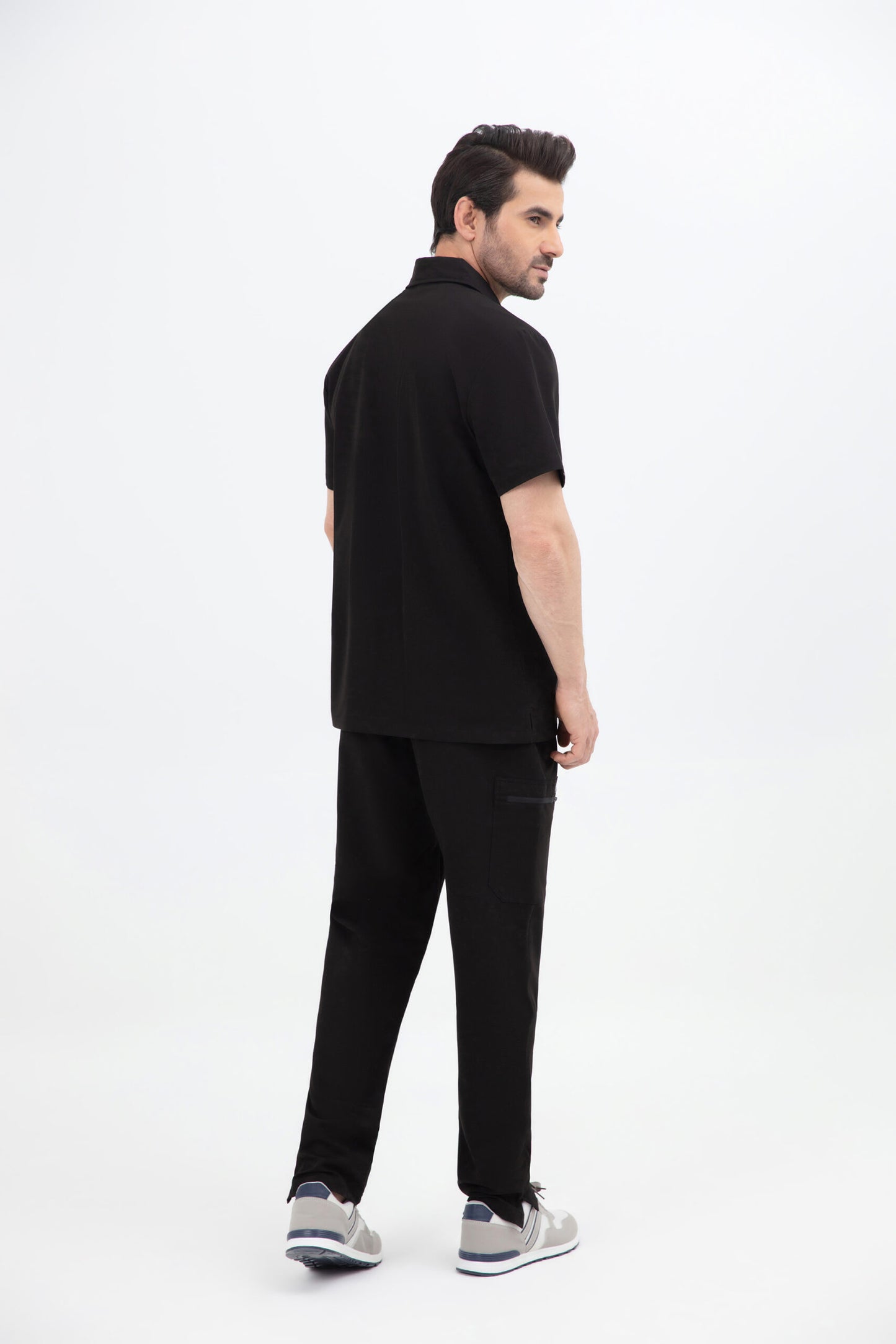 Kiro Zip Neck Polo Scrub Mens