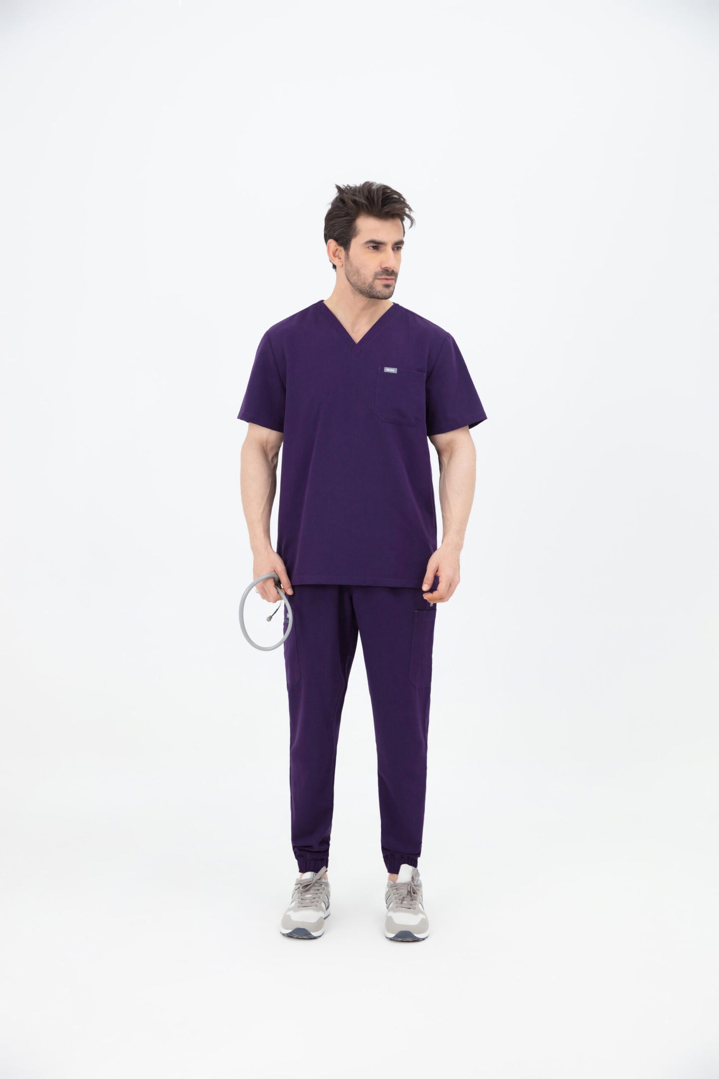 Aka V Neck One Pocket Scrub Mens
