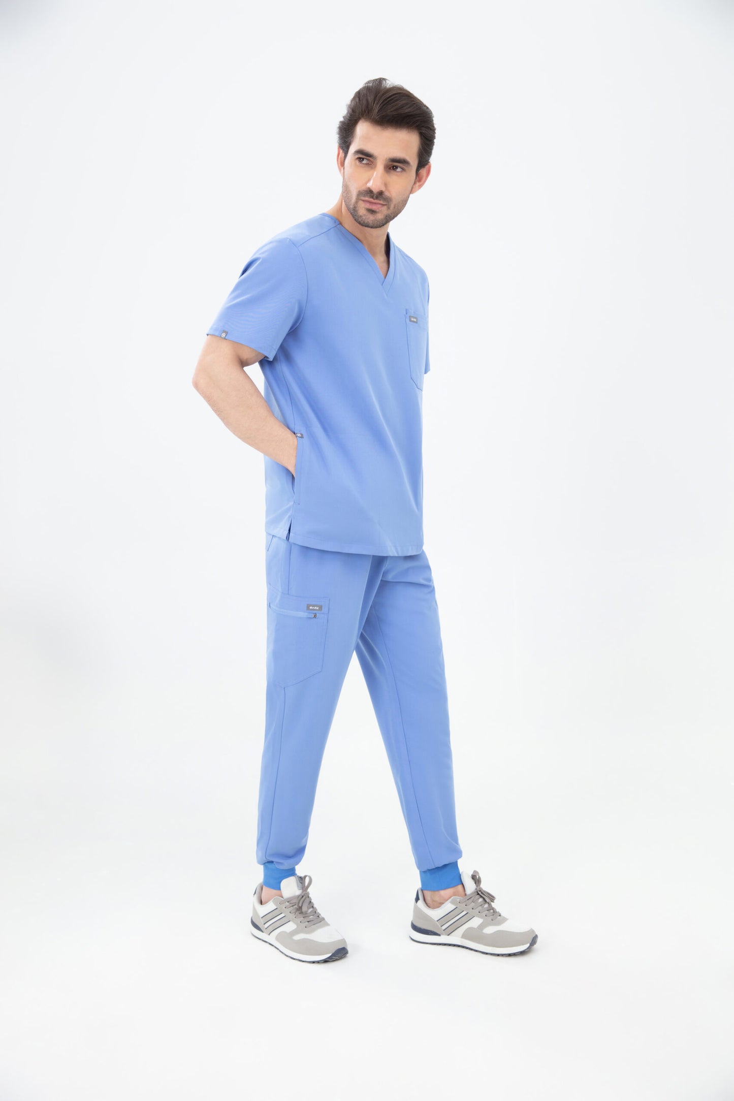 Kuro V Neck Four pockets Scrub With Invisible Side Pockets Mens