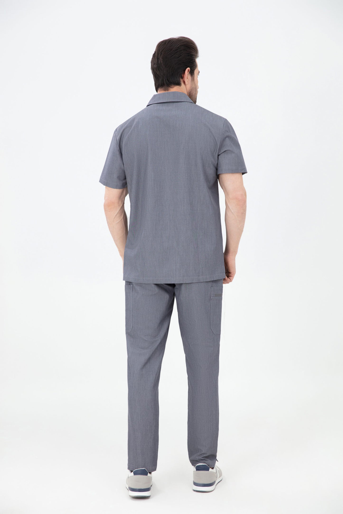 Kiro Zip Neck Polo Scrub Mens