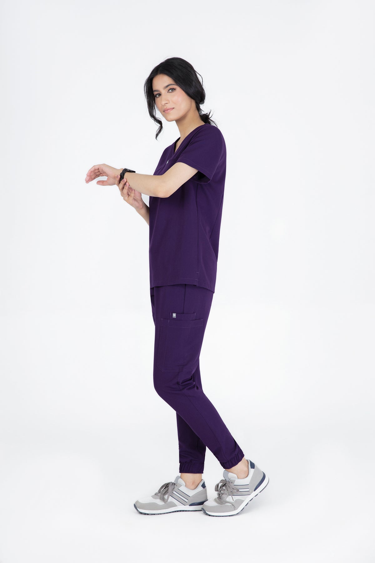 Aka V Neck One Pocket Scrub Womens