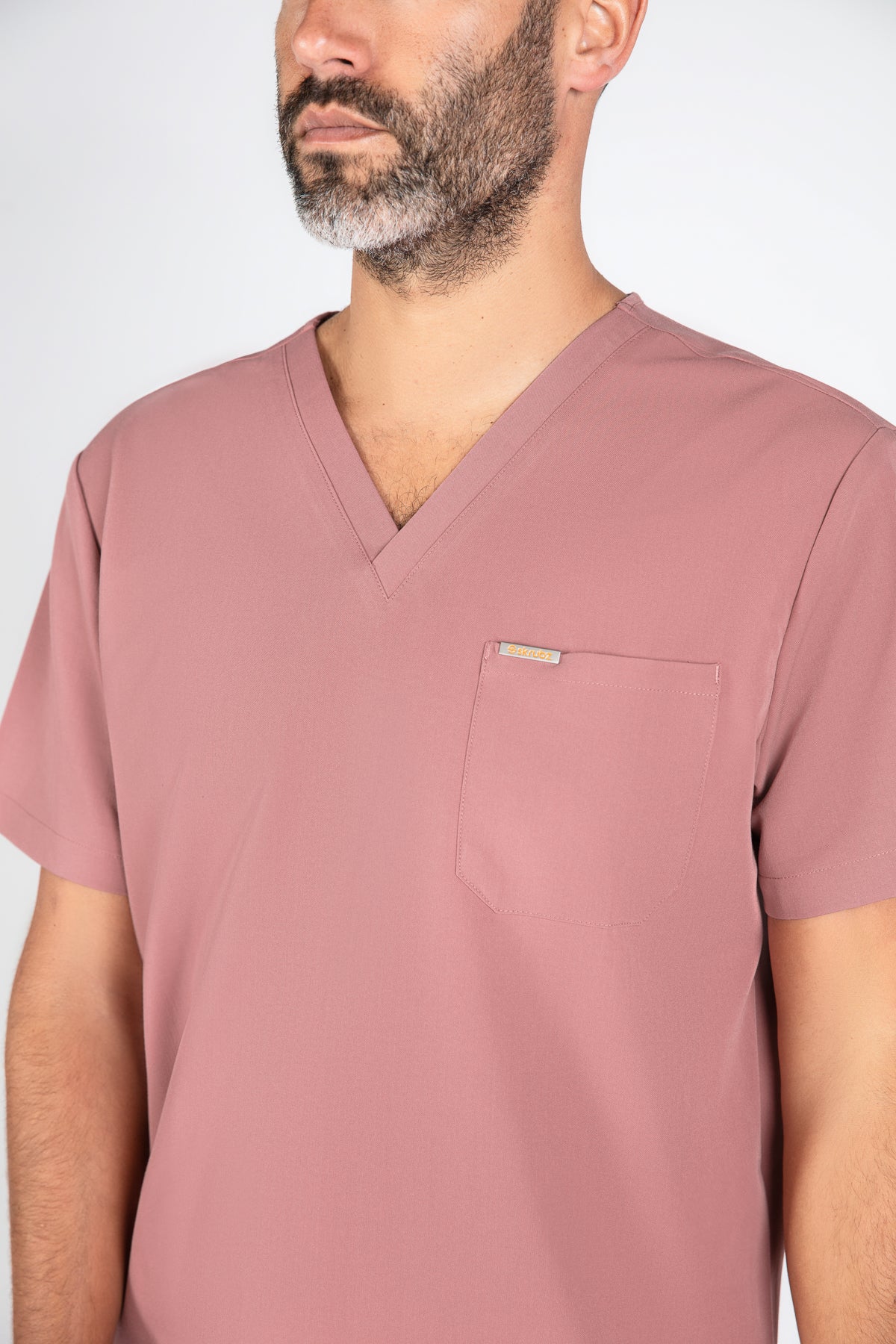 Kaizen V Neck One Pocket Scrub Top Mens
