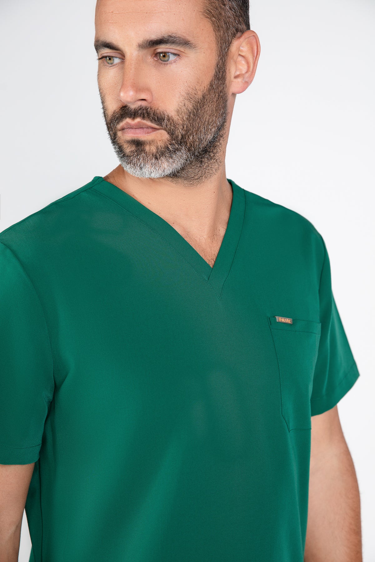 Kaizen V Neck One Pocket Scrub Top Mens