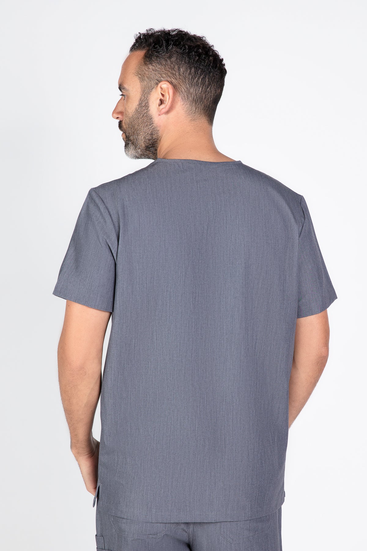 Kaizen V Neck One Pocket Scrub Top Mens