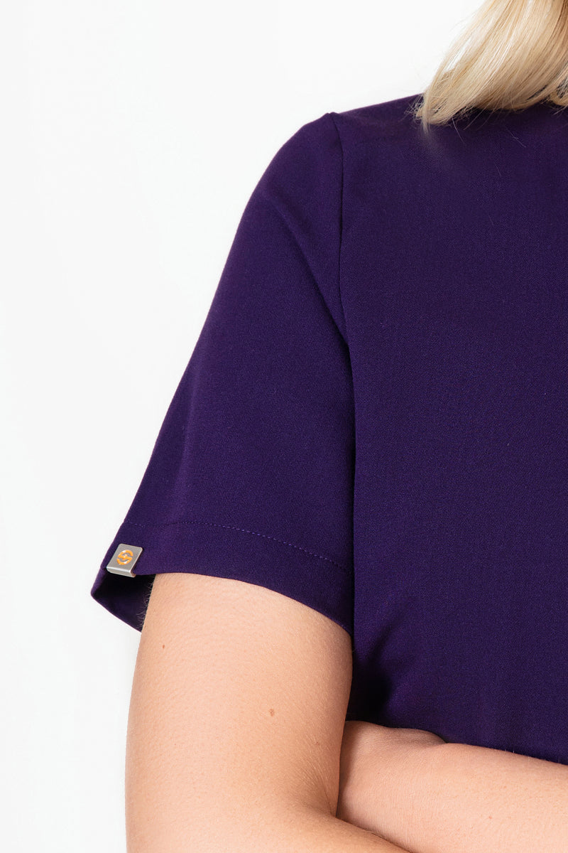 Tasca Women's V Neck Four pockets Scrub With Invisible Side Pockets