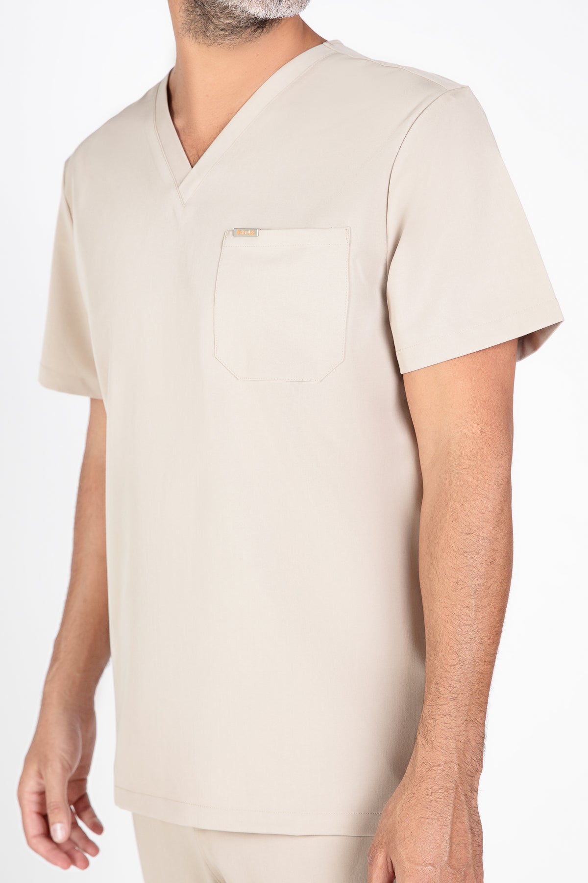 Kaizen V Neck One Pocket Scrub Top Mens