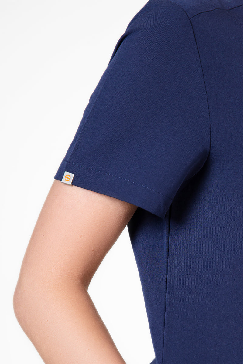 Tasca Women's V Neck Four pockets Scrub With Invisible Side Pockets