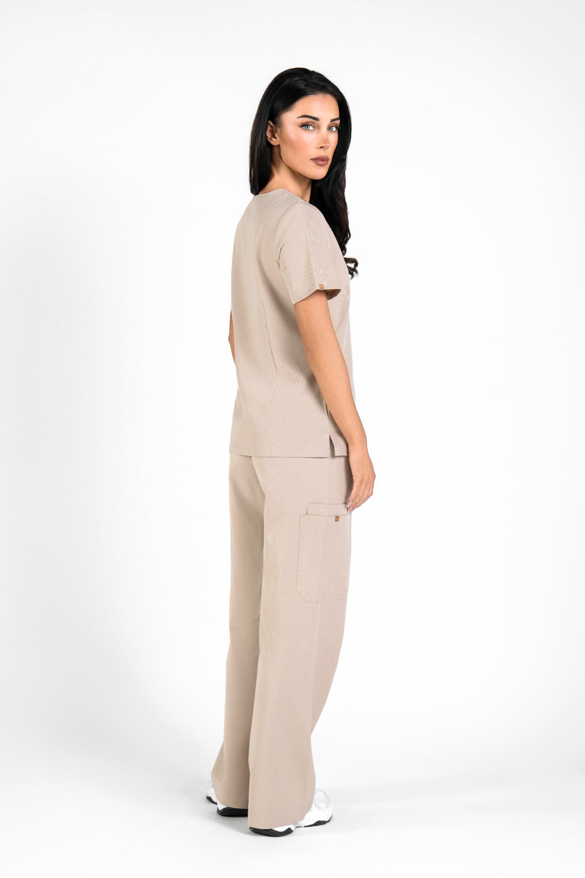 Kaizen V Neck One Pocket Scrub Top Womens
