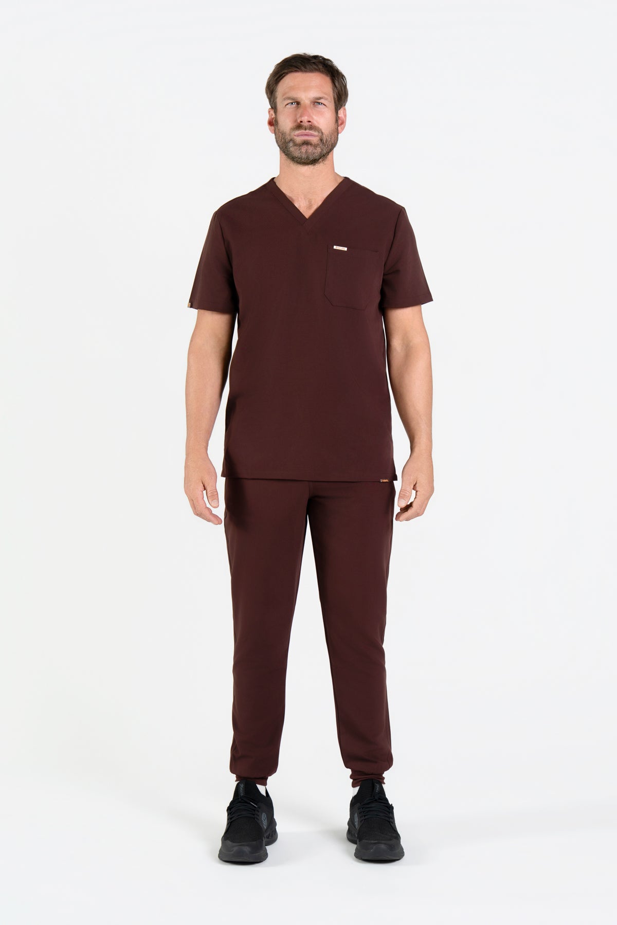 Kaizen V Neck One Pocket Scrub Top Mens