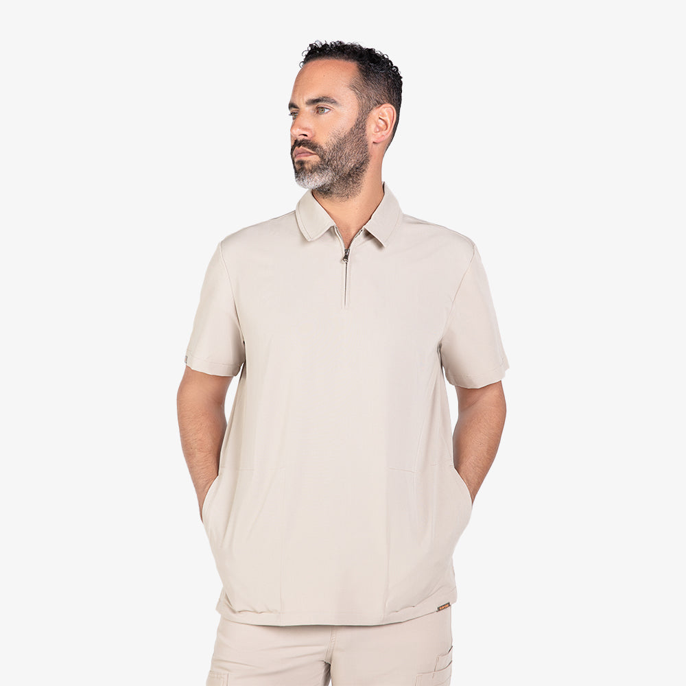 Collar Scrub Top