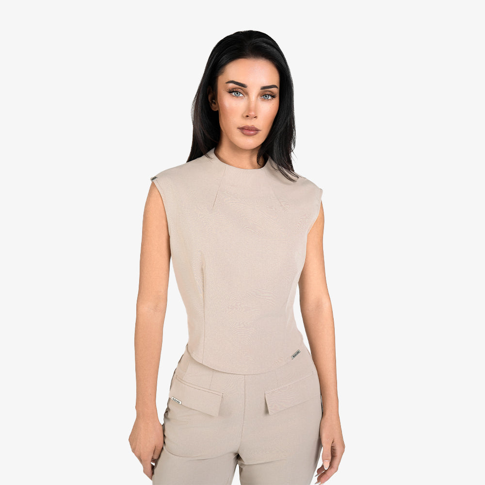 Round neck scrubs - women