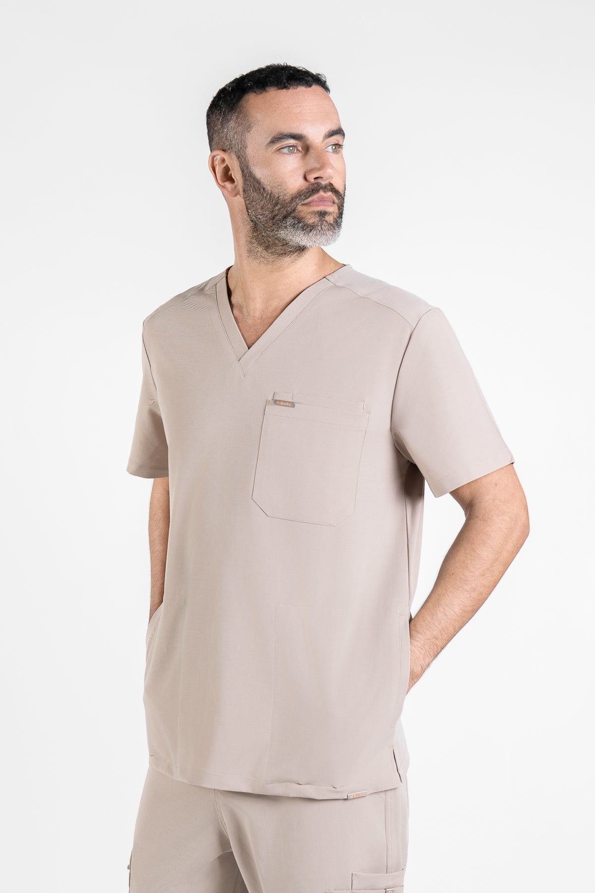 V Neck Scrub Top - Men