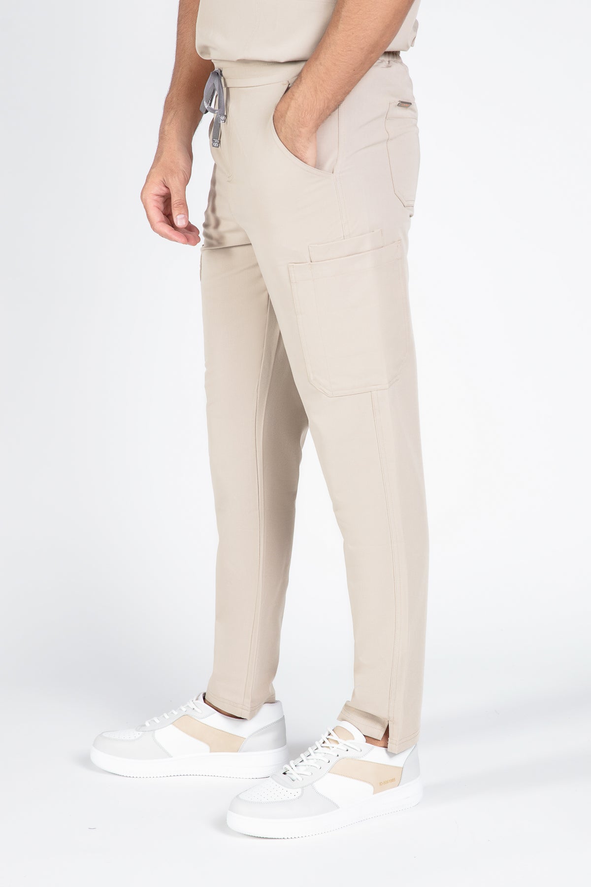 Straight Cargo Scrub Pants - Men
