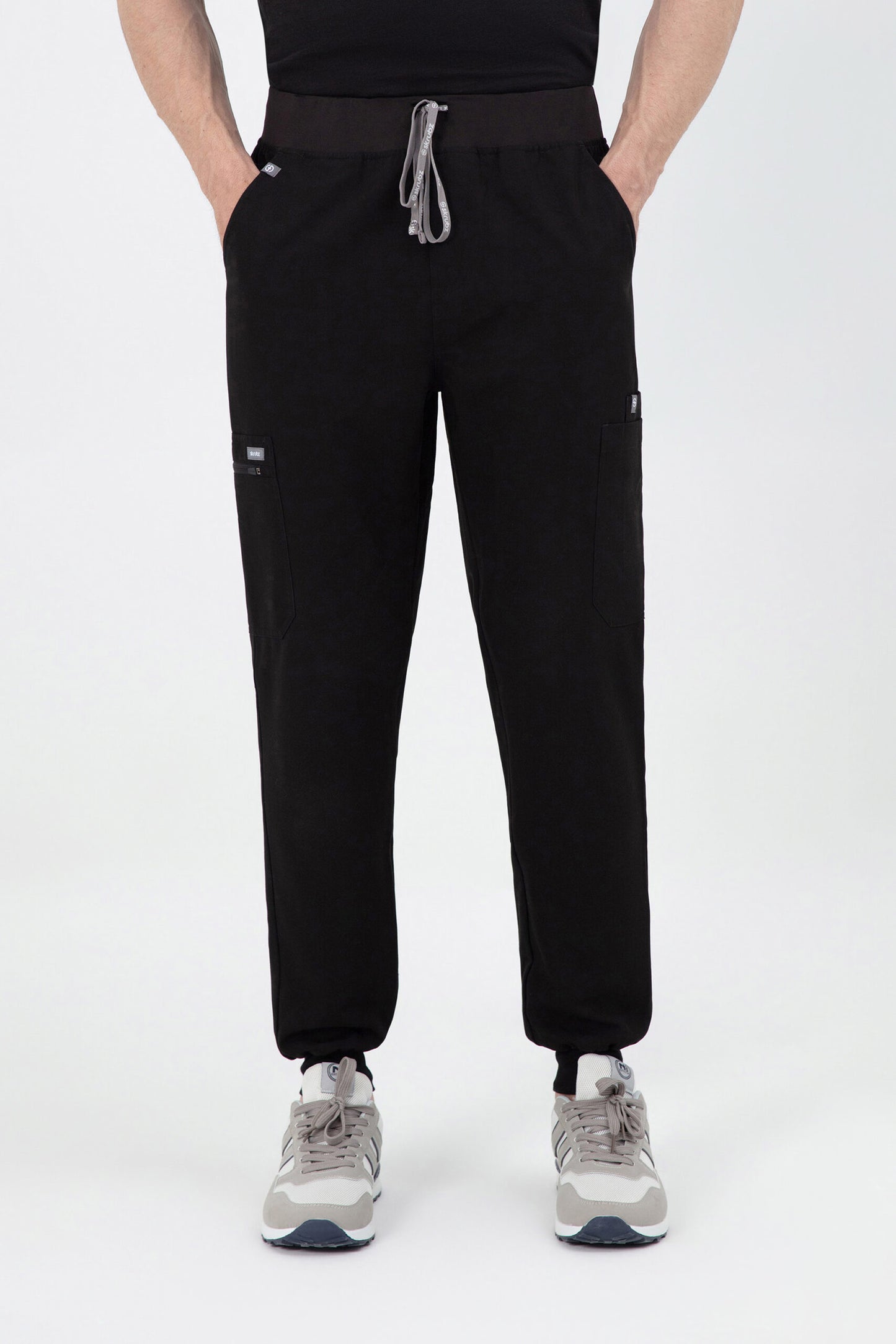 Shiro 10 pocket scrub jogger pants mens black