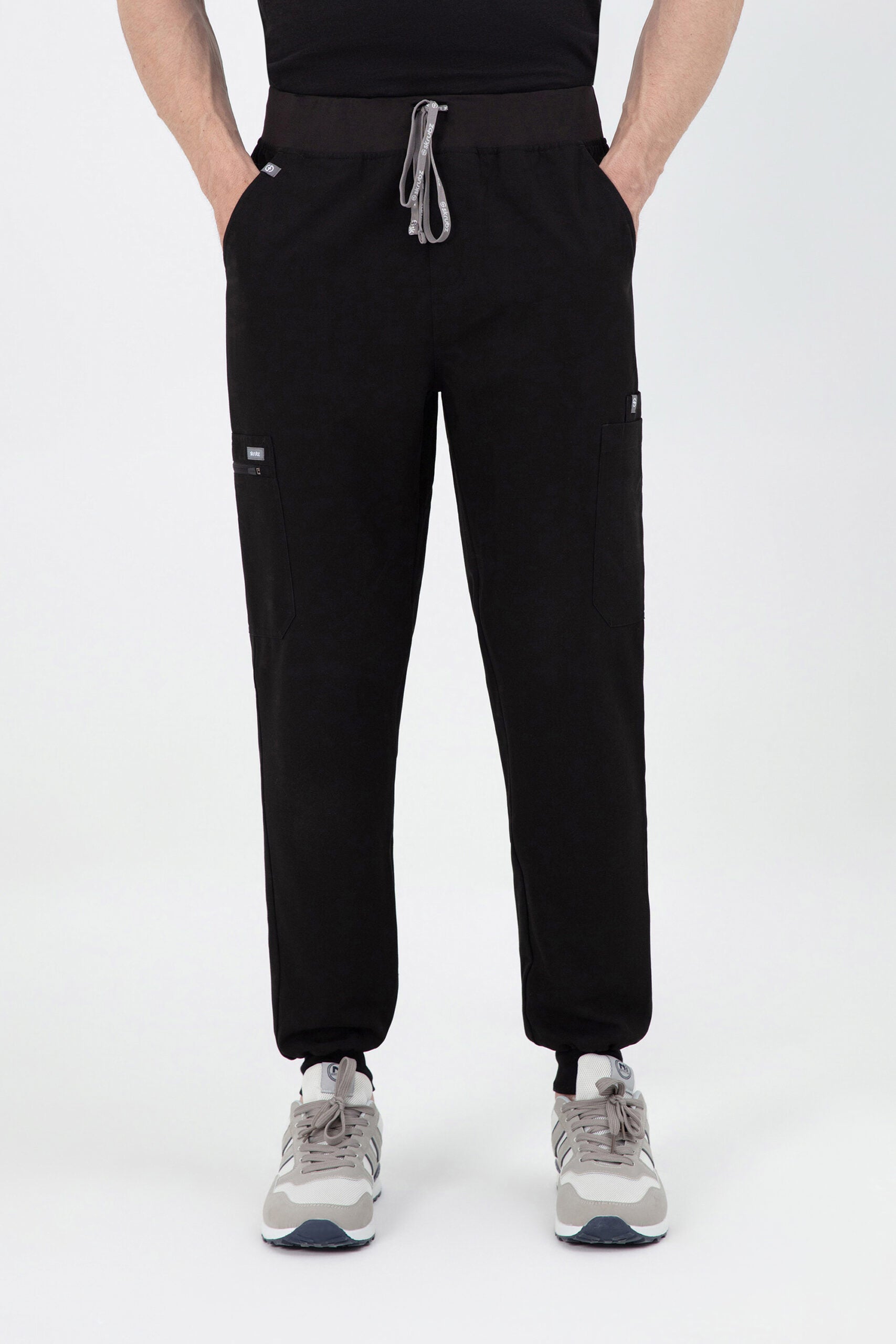 Shiro 10 pocket scrub jogger pants mens black