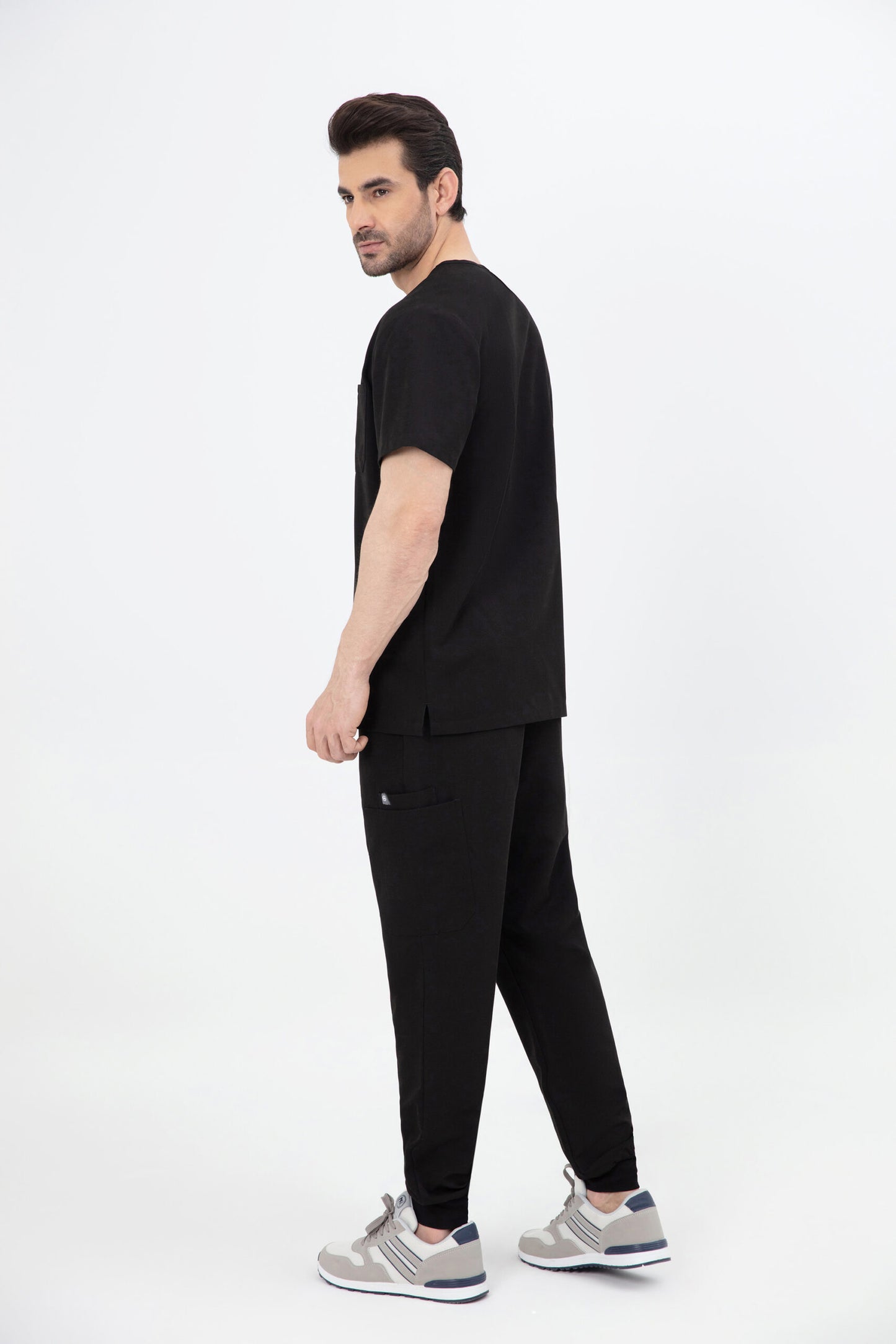 Aka V Neck One Pocket Scrub Mens