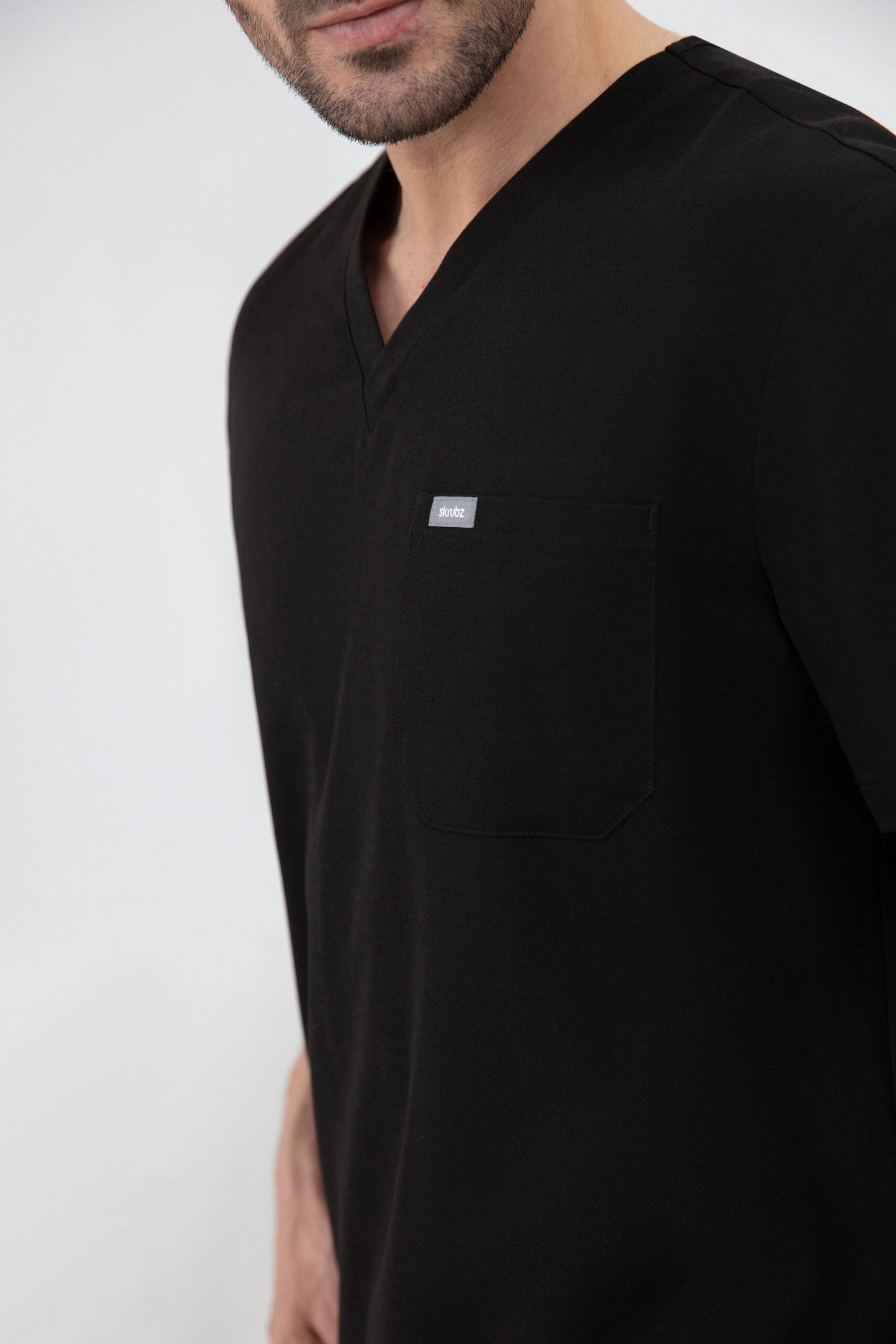 Aka V Neck One Pocket Scrub Mens