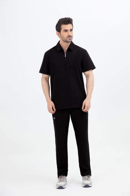 Kiro Zip Neck Polo Scrub Mens