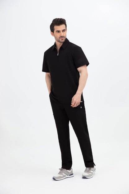 Kiro Zip Neck Polo Scrub Mens