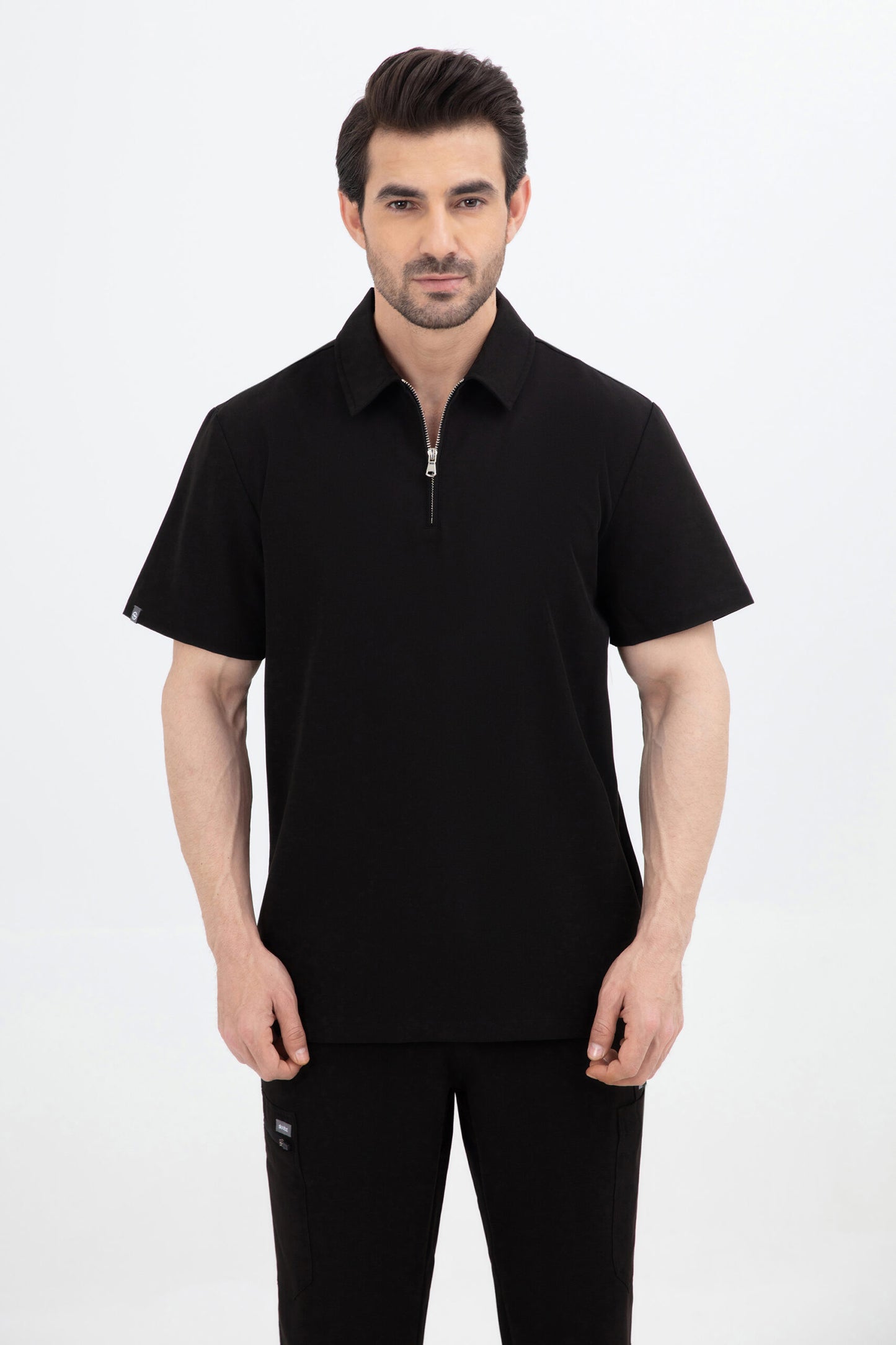 Kiro Zip Neck Polo Scrub Mens