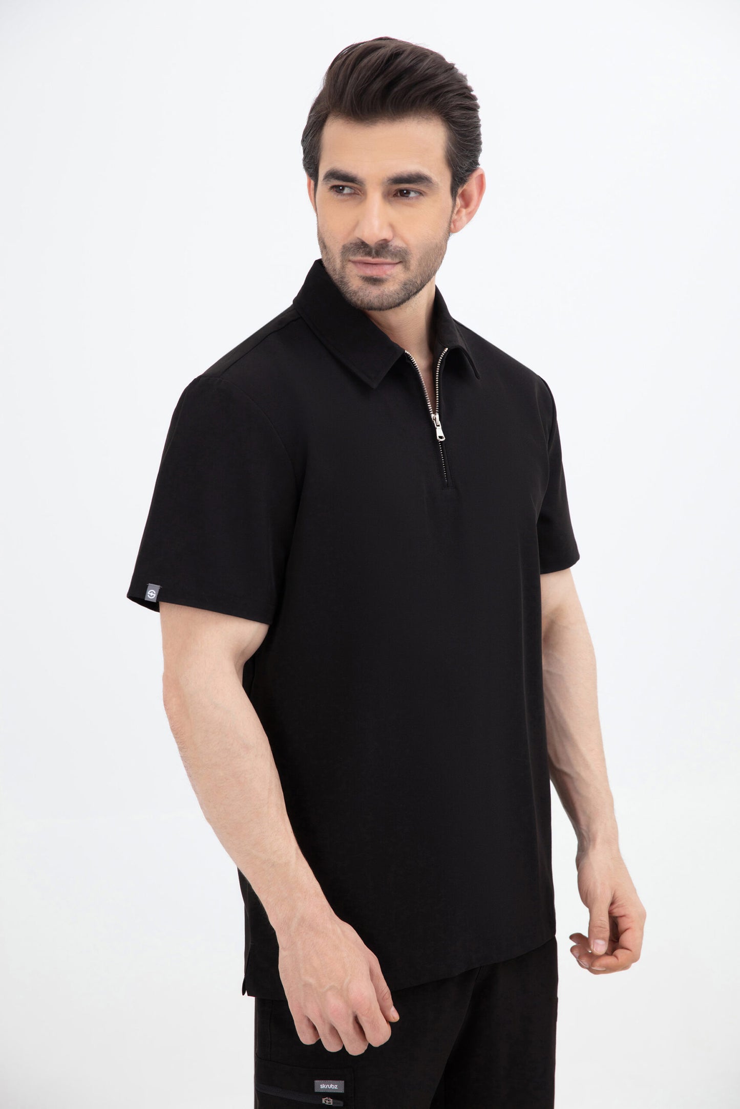 Kiro Zip Neck Polo Scrub Mens