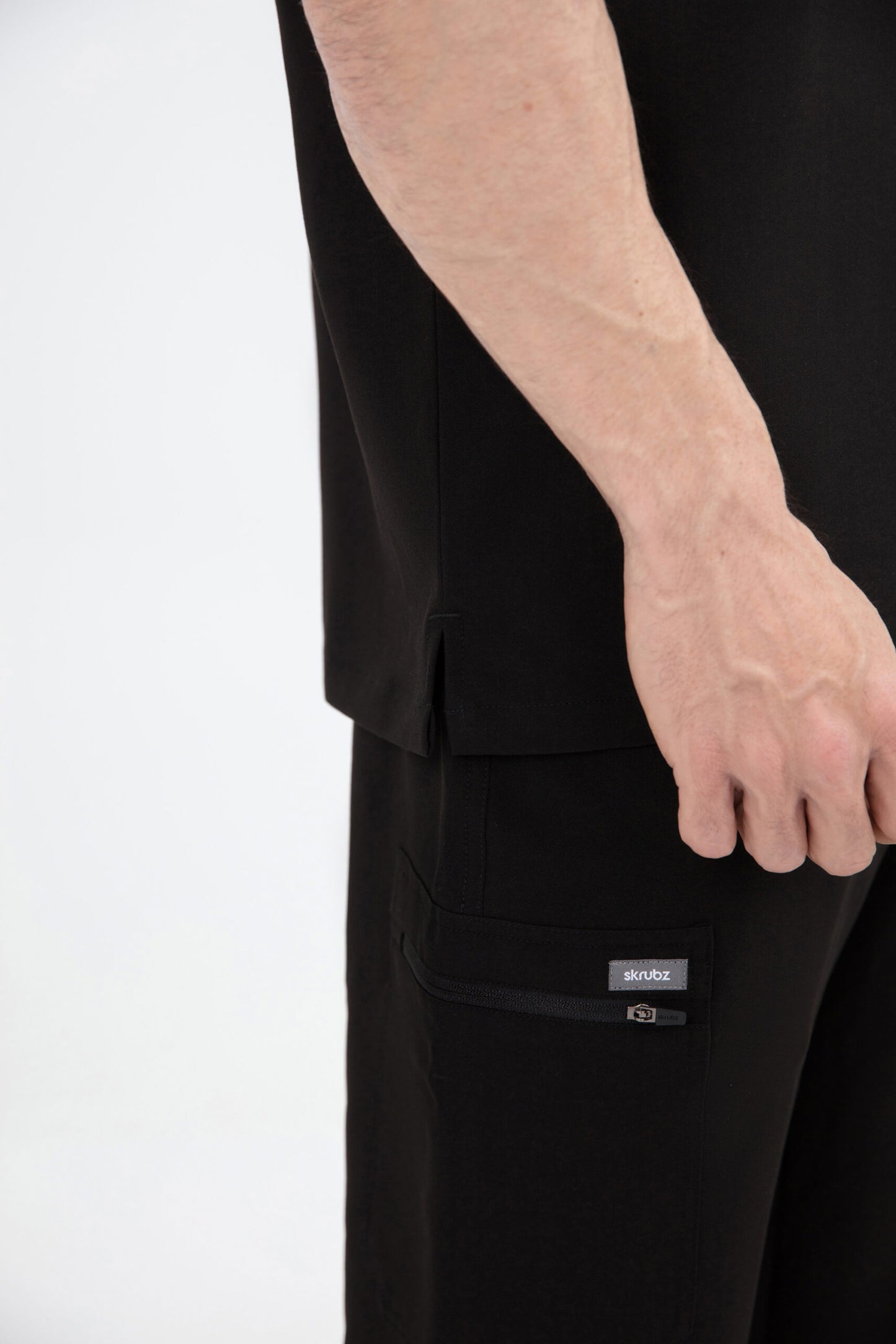 Kiro Zip Neck Polo Scrub Mens