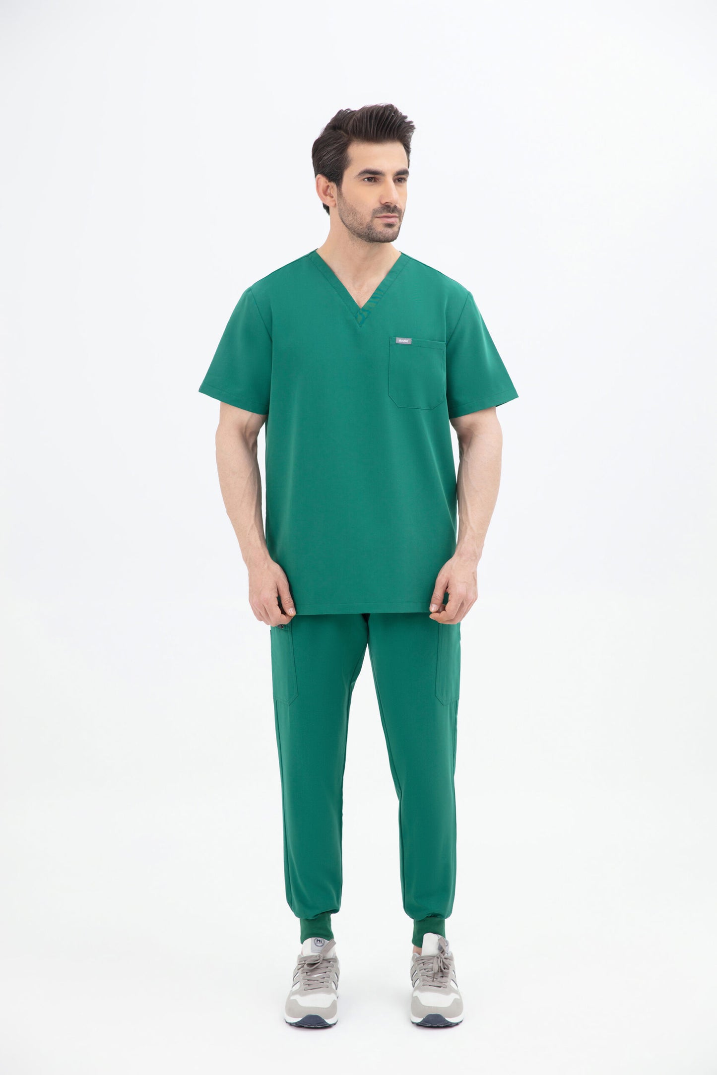 Aka V Neck One Pocket Scrub Mens
