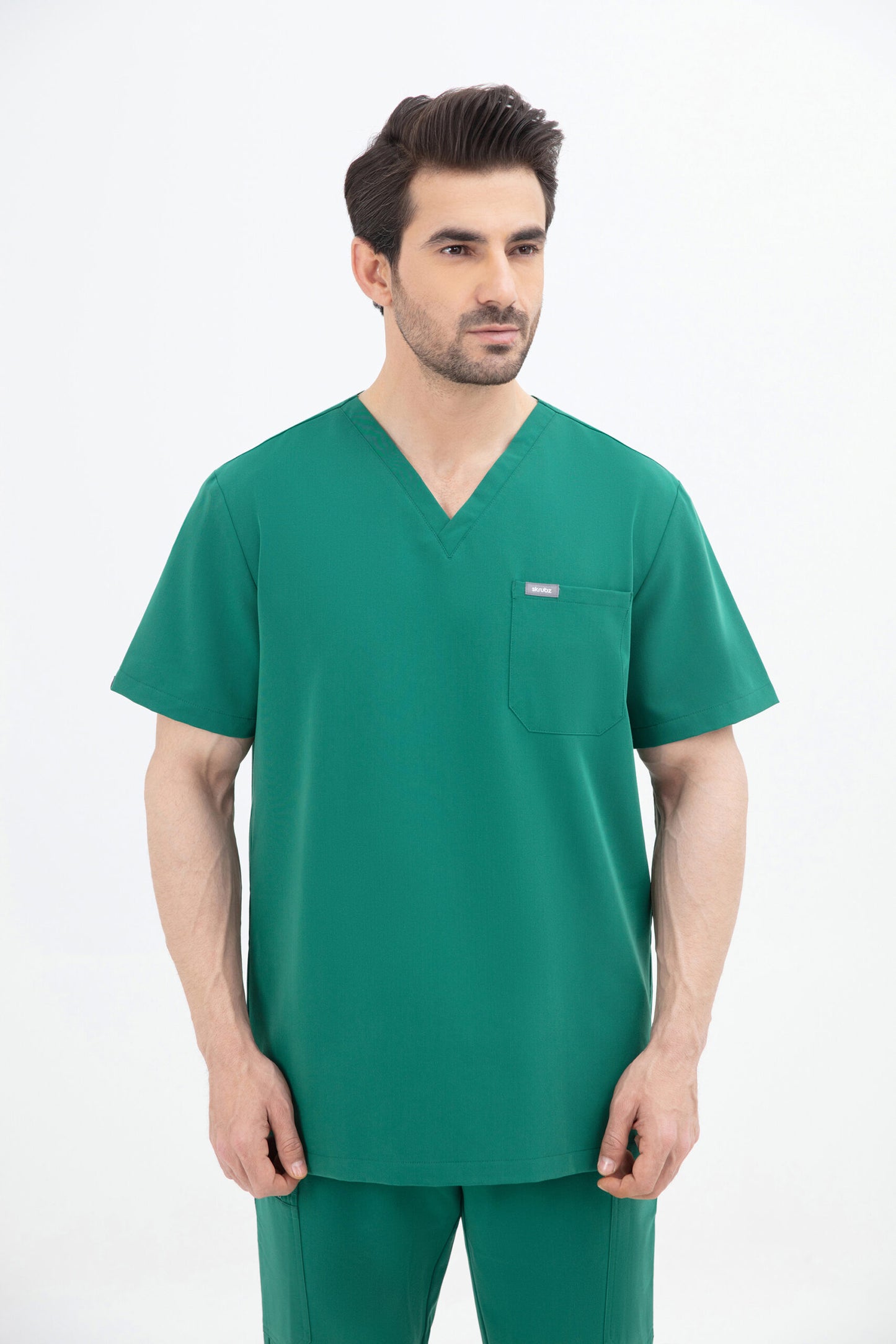 Aka V Neck One Pocket Scrub Mens