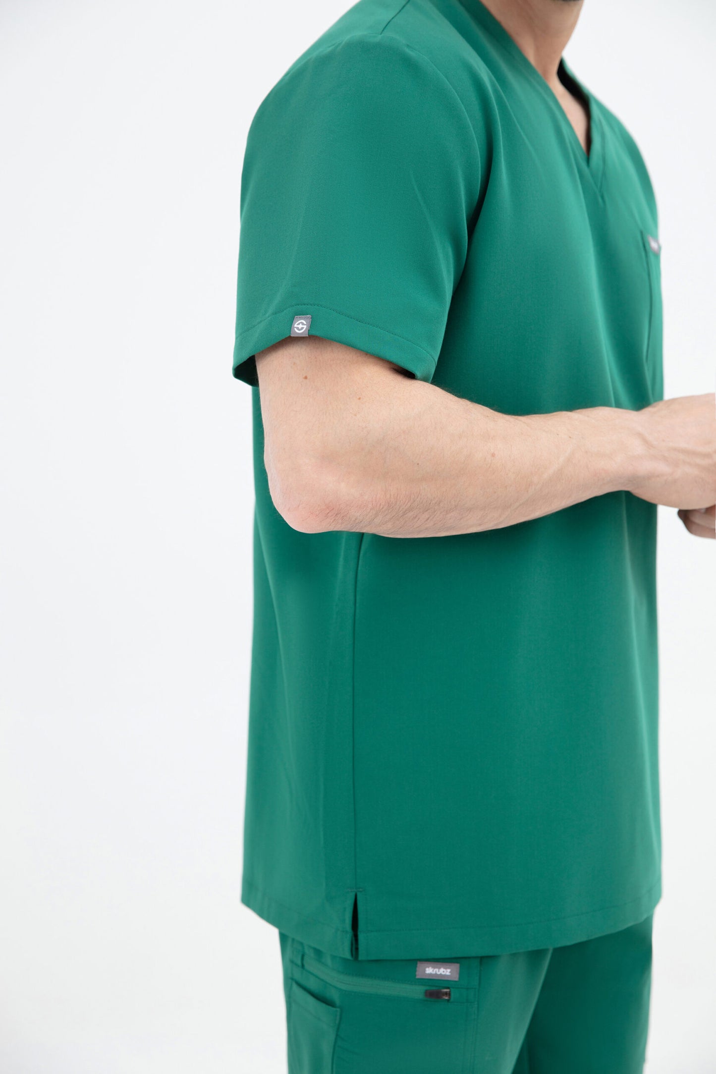 Aka V Neck One Pocket Scrub Mens