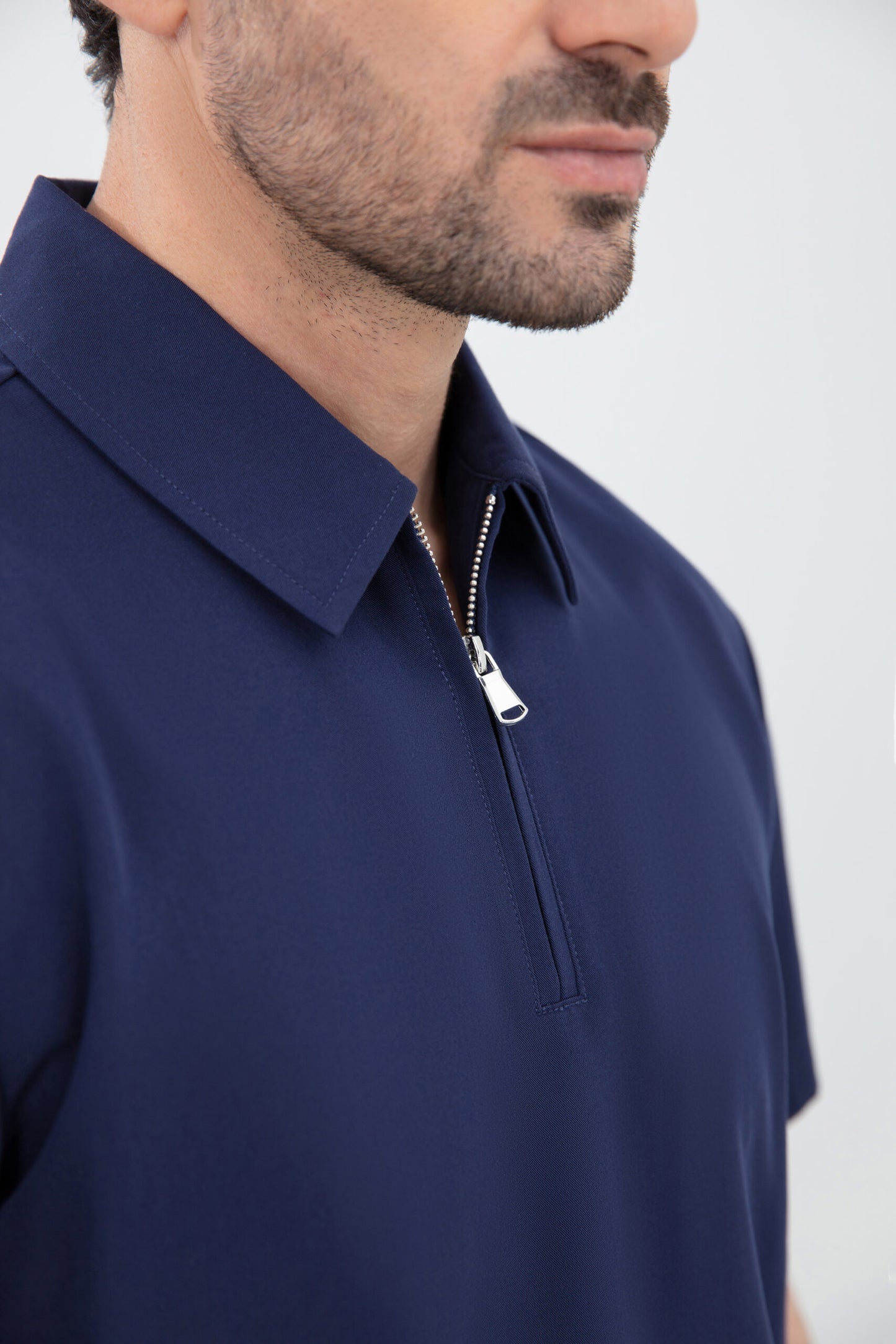 Kiro Zip Neck Polo Scrub Mens