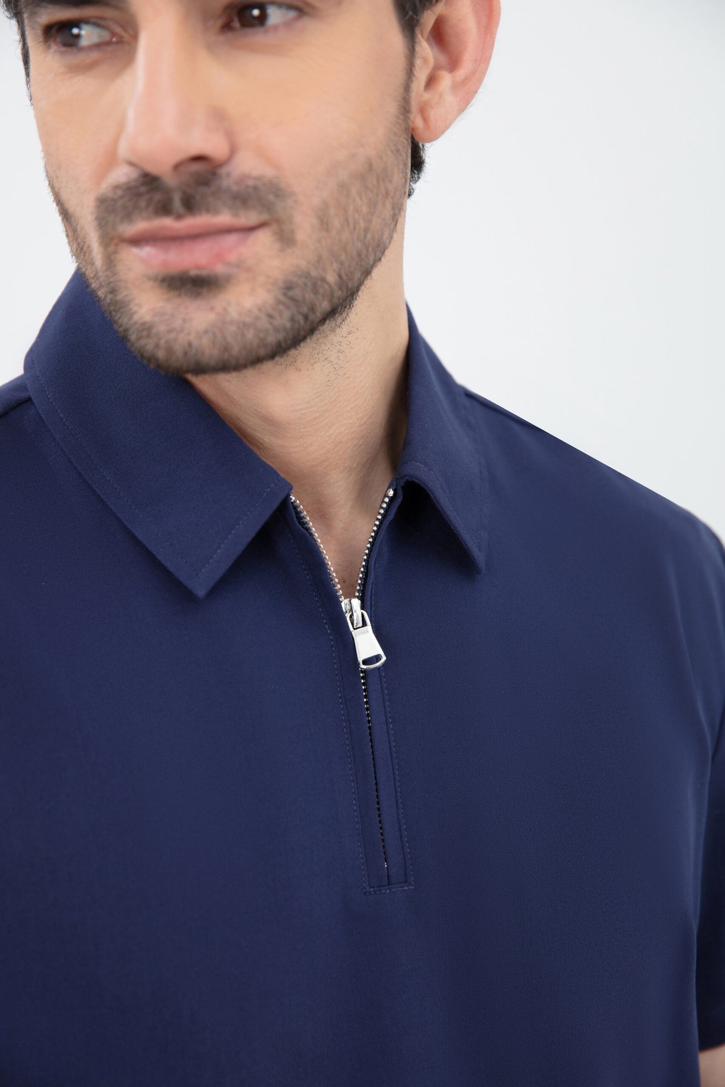 Kiro Zip Neck Polo Scrub Mens