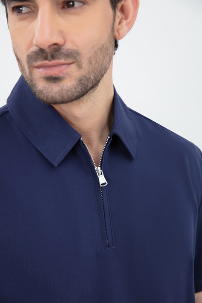 Kiro Zip Neck Polo Scrub Mens