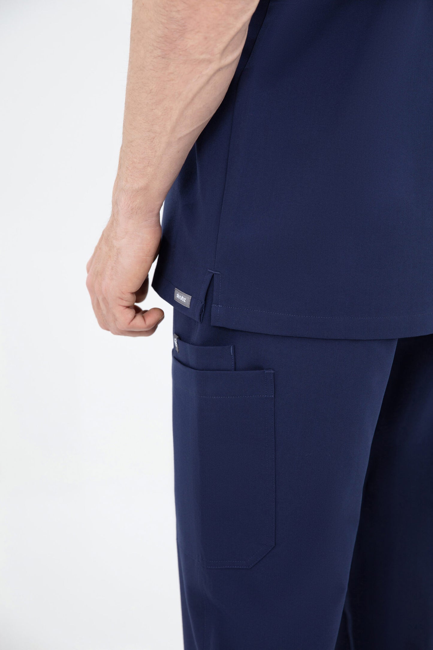 Kiro Zip Neck Polo Scrub Mens