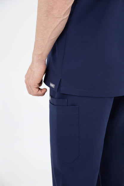 Kiro Zip Neck Polo Scrub Mens