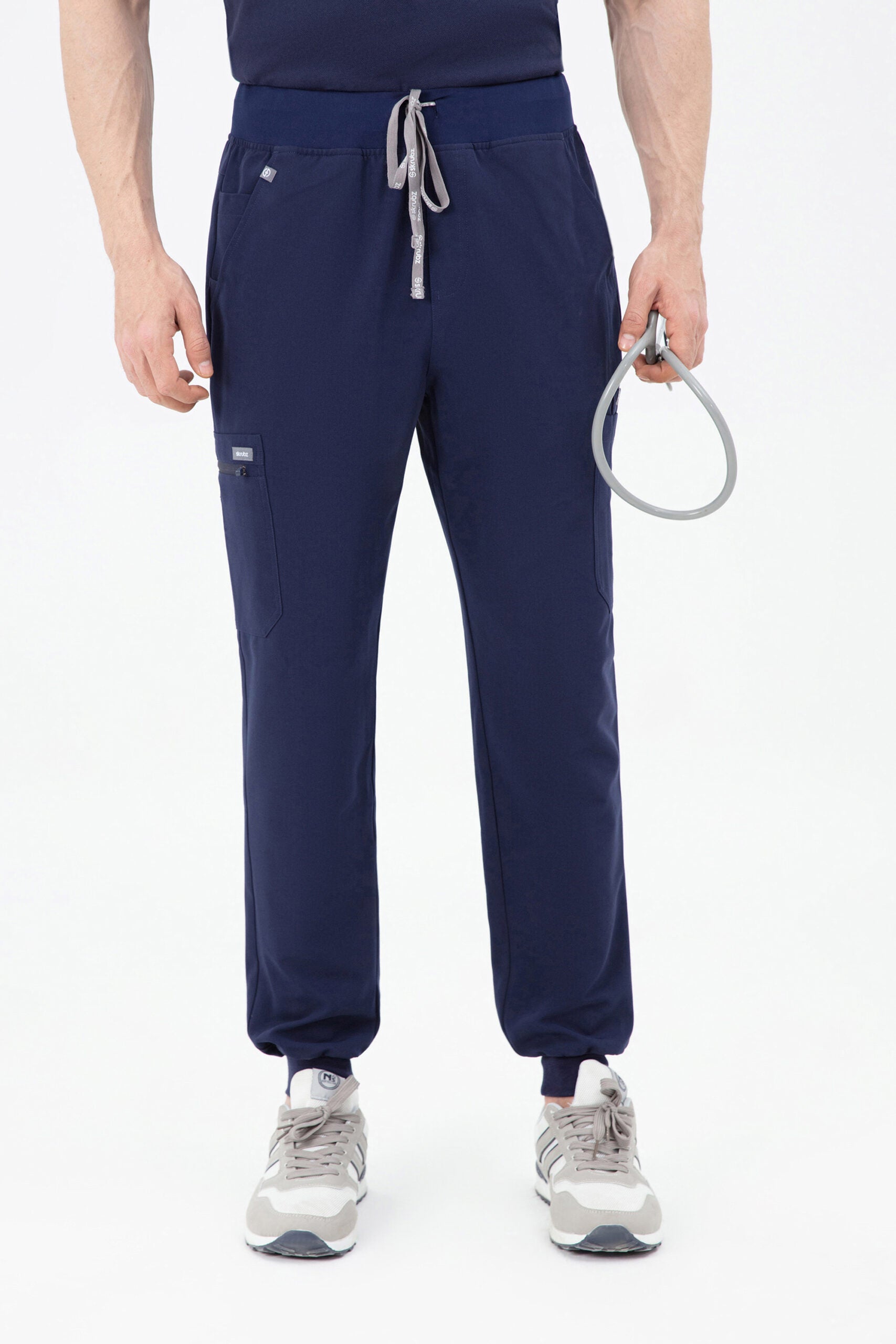 Shiro Yoga Waist 10 pocket Jogger Scrub Pants Mens NAVY