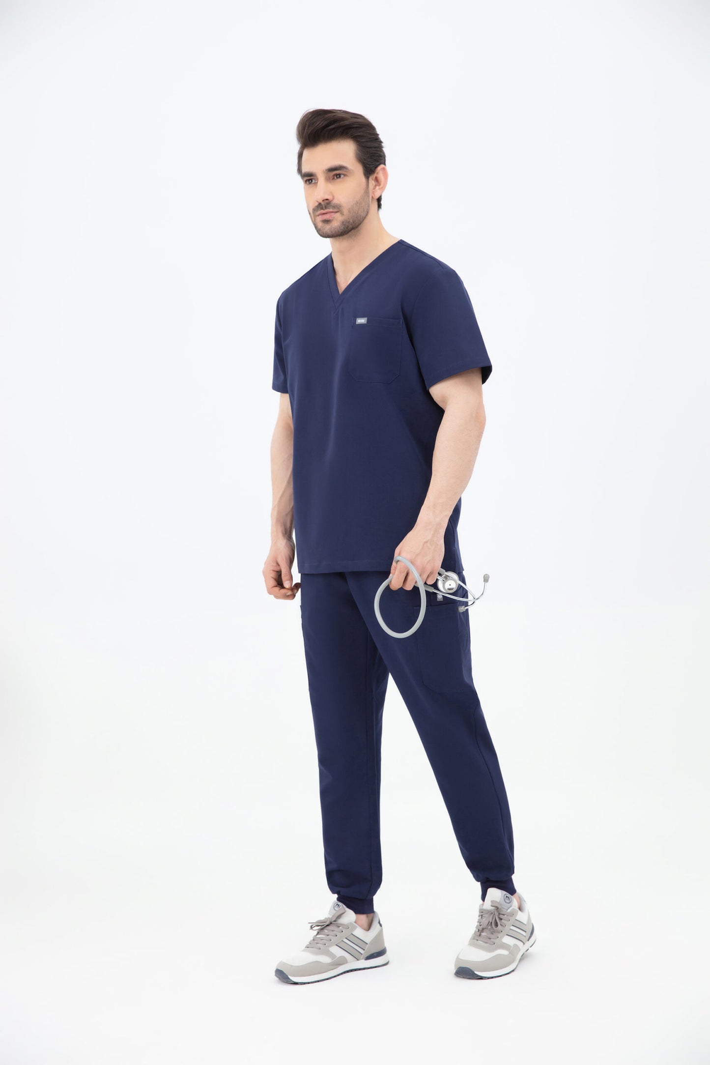 Aka V Neck One Pocket Scrub Mens