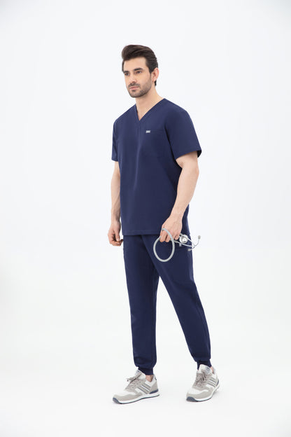 Aka V Neck One Pocket Scrub Mens