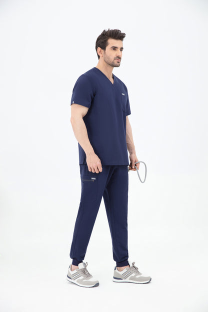 Aka V Neck One Pocket Scrub Mens