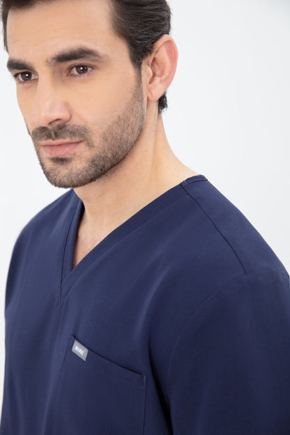 Aka V Neck One Pocket Scrub Mens
