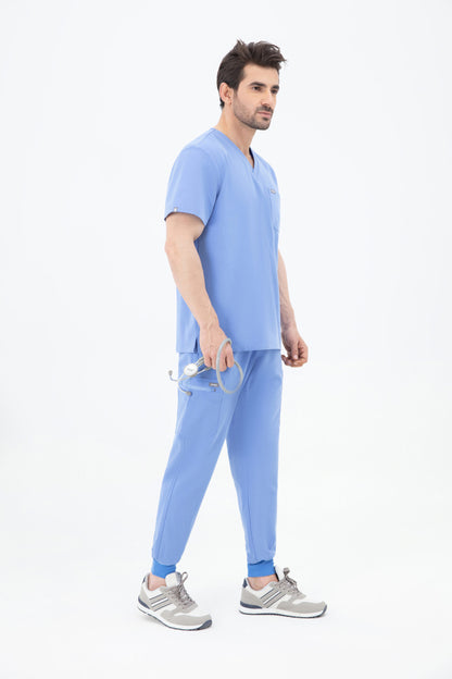 Aka V Neck One Pocket Scrub Mens