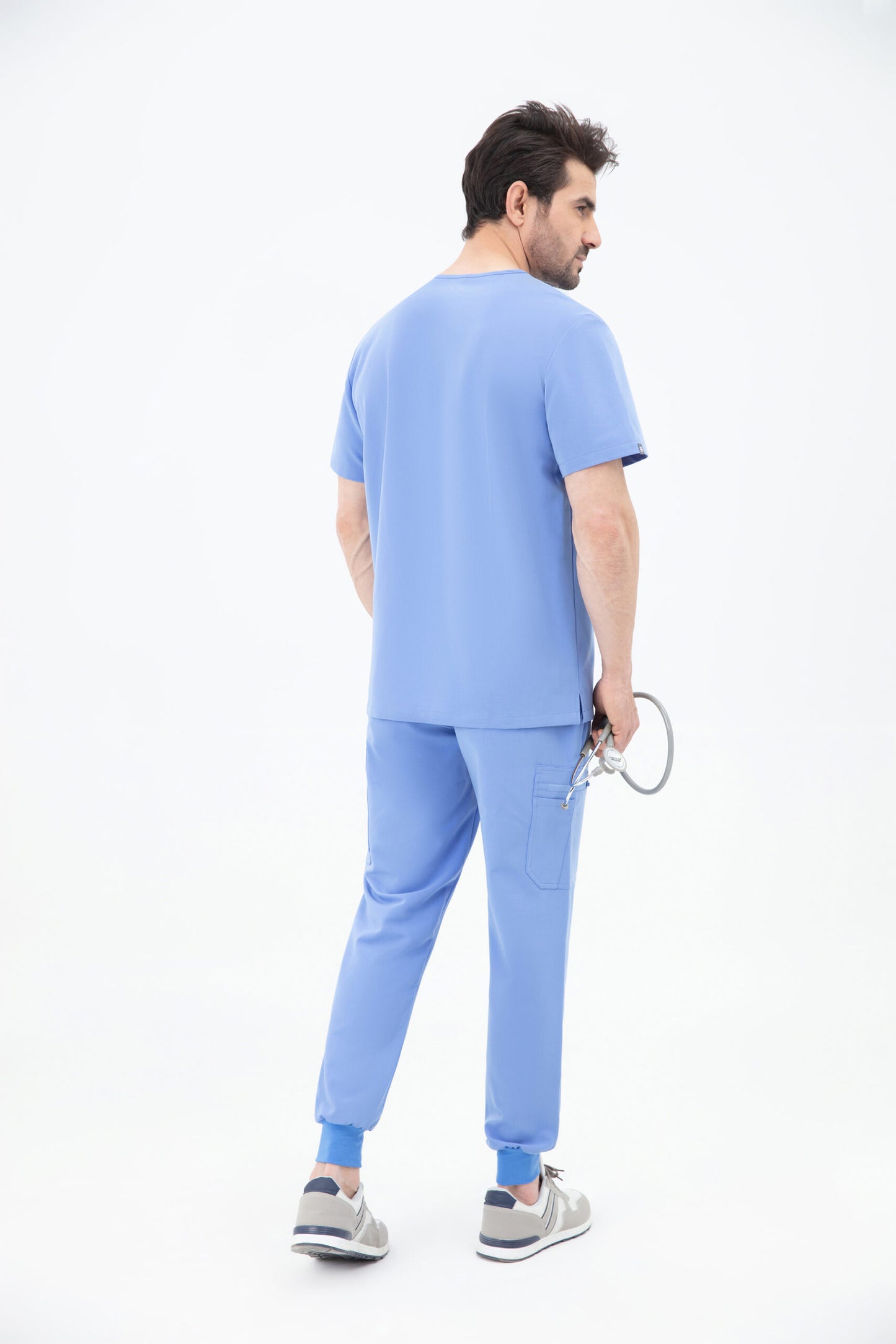 Aka V Neck One Pocket Scrub Mens
