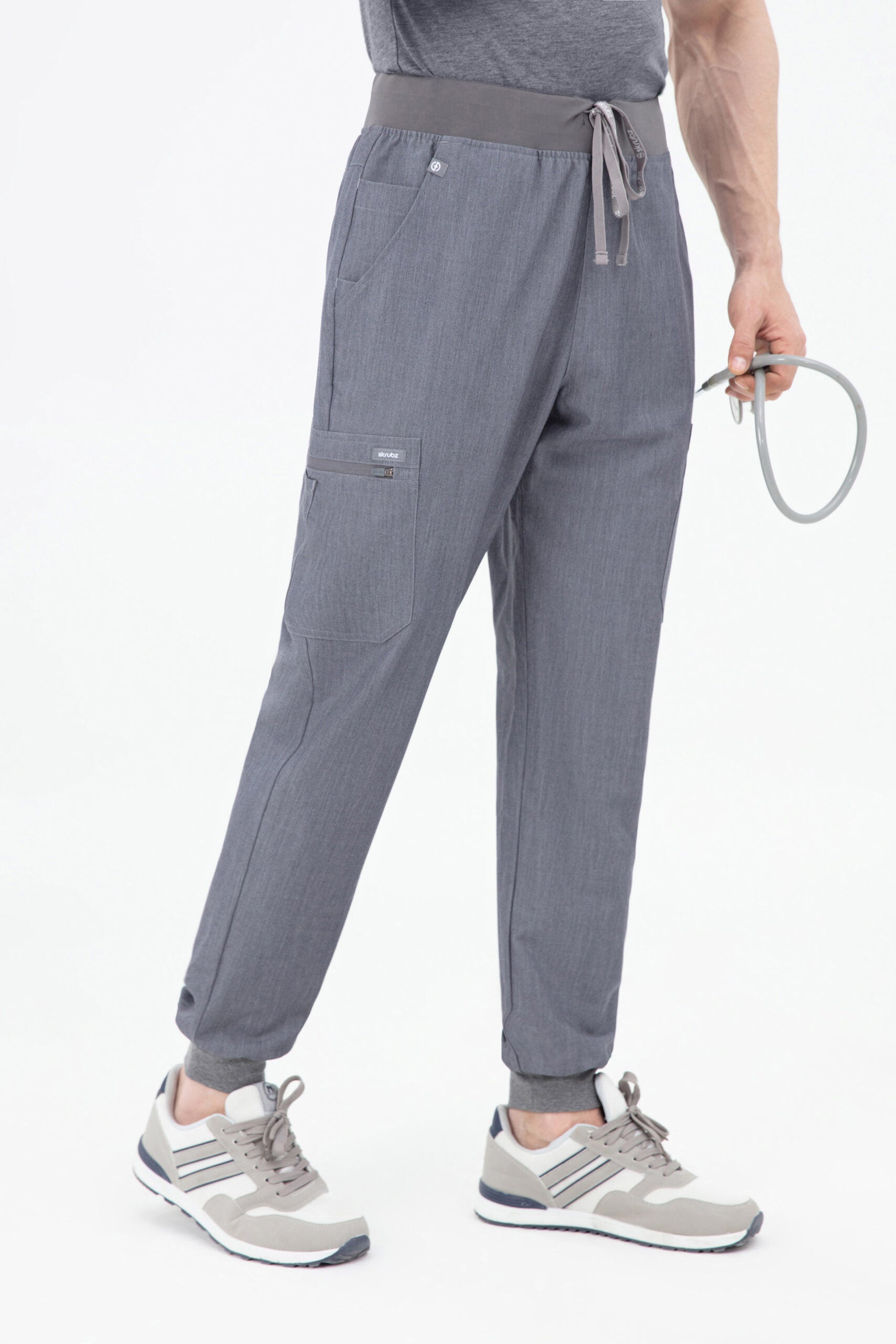 Shiro Yoga Waist 10 pocket Jogger Scrub Pants Mens Graphite grey