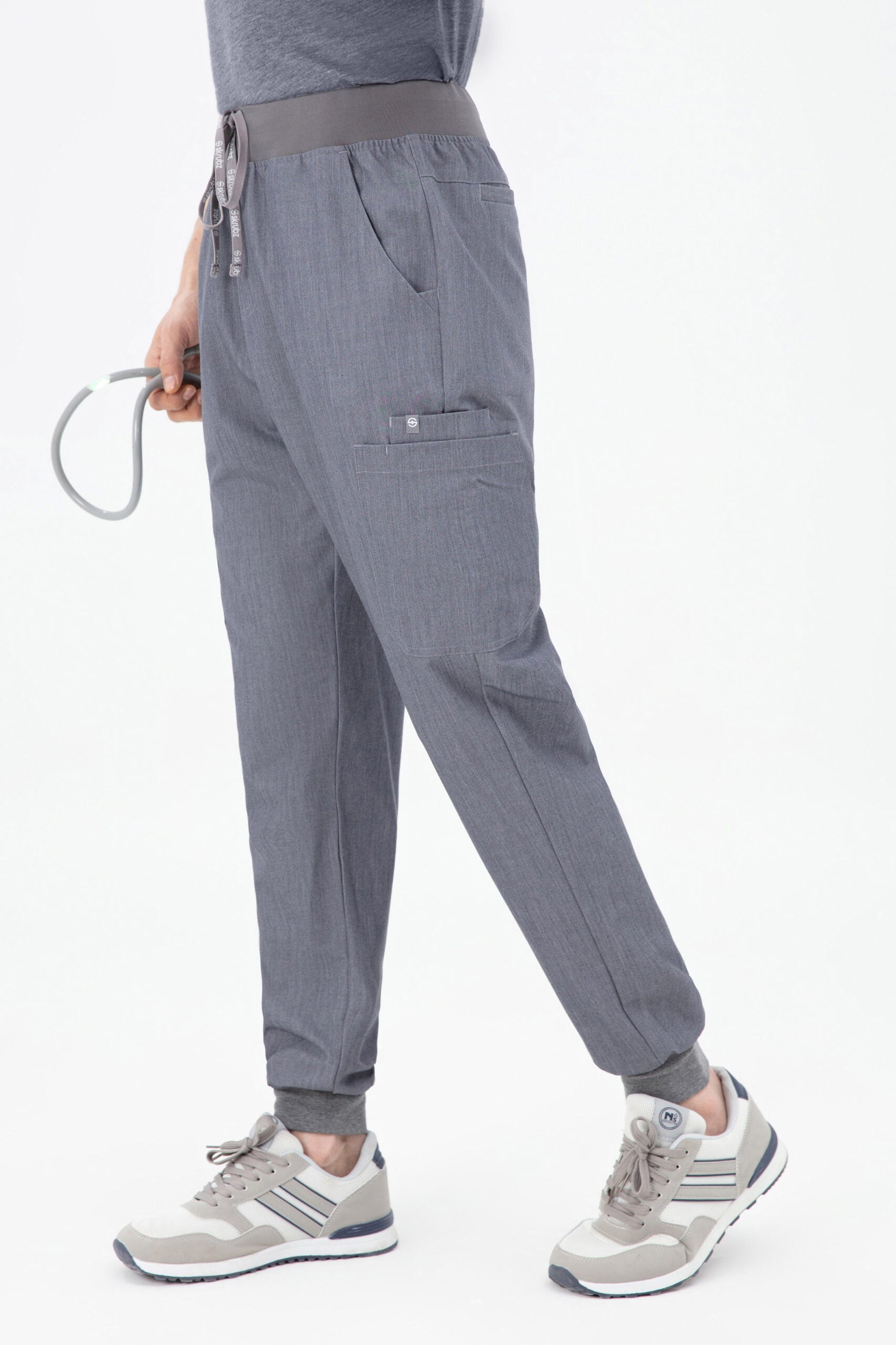 Shiro Yoga Waist 10 pocket Jogger Scrub Pants Mens Graphite grey