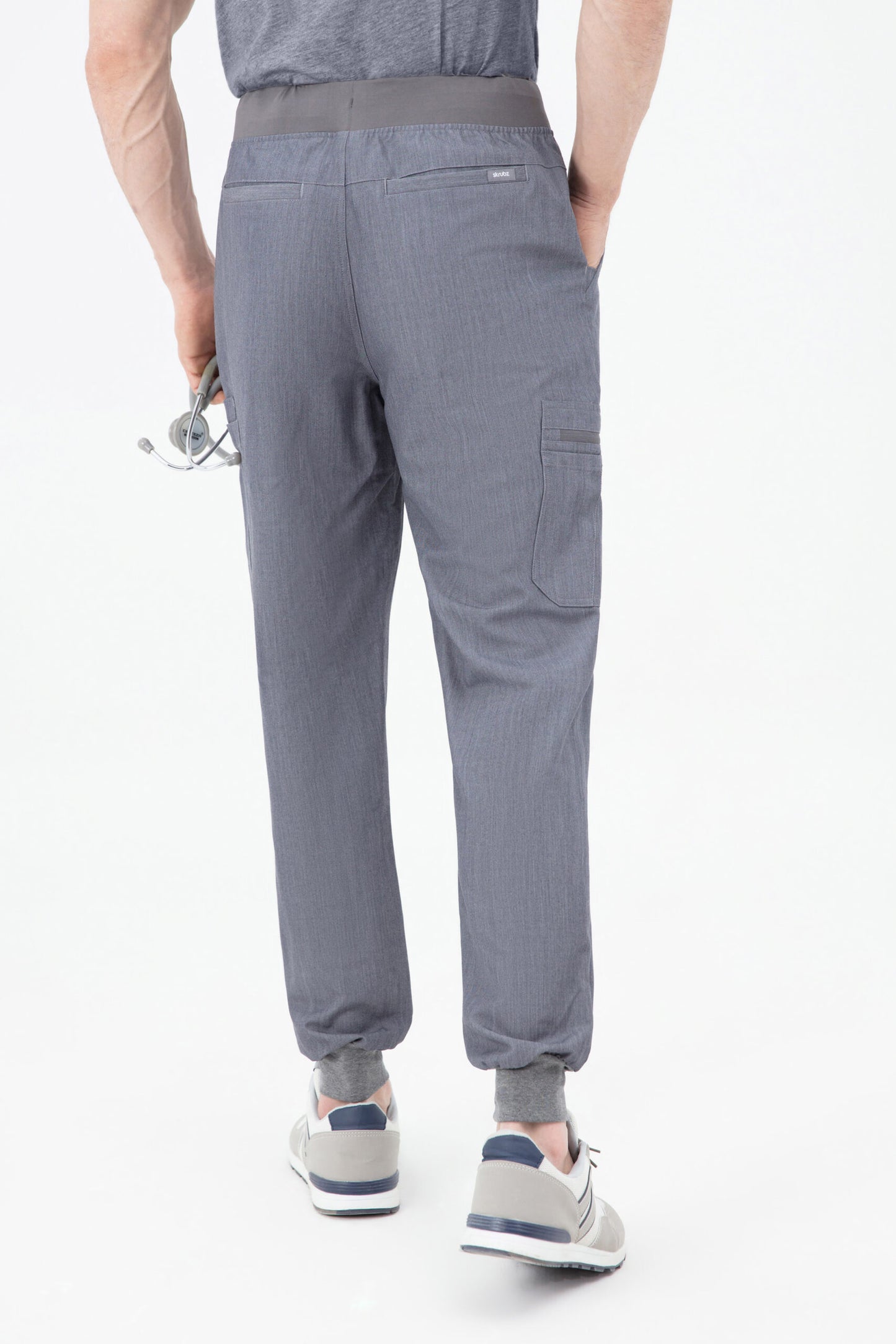 Shiro Yoga Waist 10 pocket Jogger Scrub Pants Mens Graphite grey