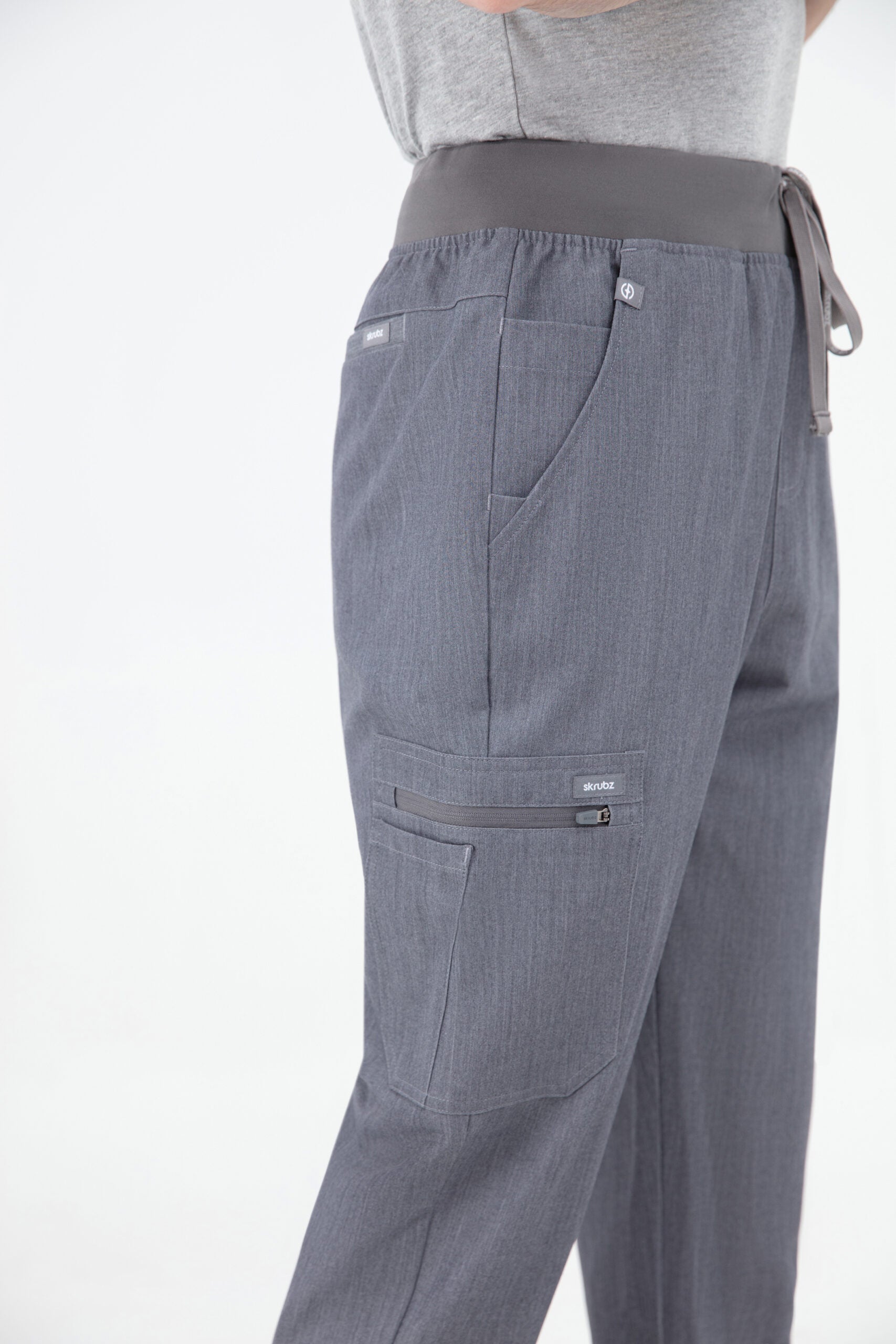 Shiro Yoga Waist 10 pocket Jogger Scrub Pants Mens Graphite grey