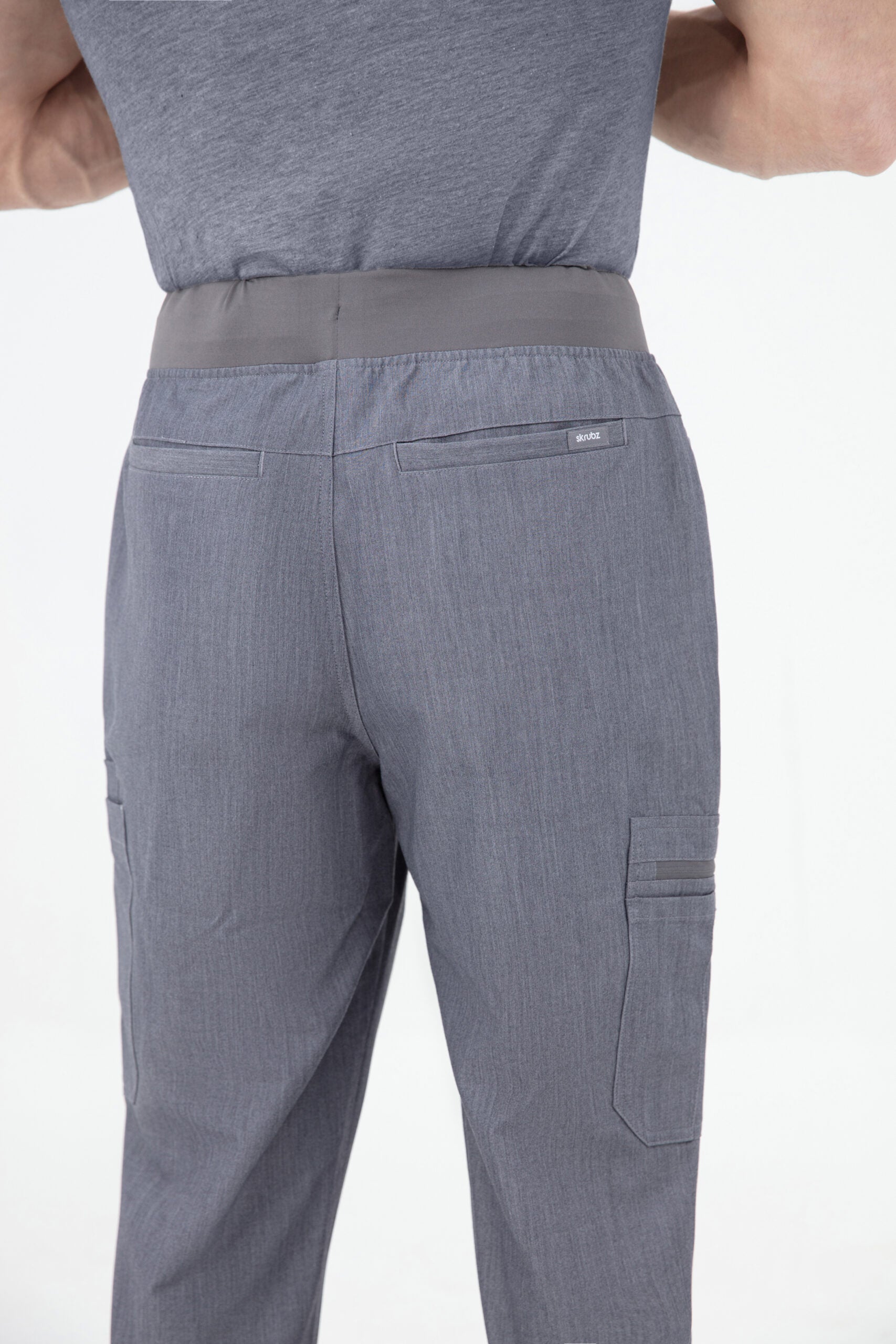 Shiro Yoga Waist 10 pocket Jogger Scrub Pants Mens Graphite grey