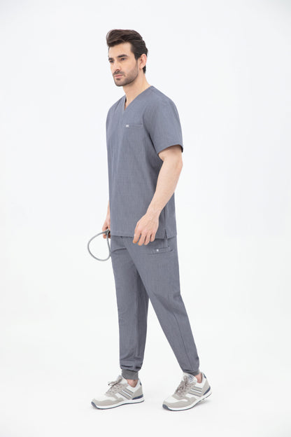 Aka V Neck One Pocket Scrub Mens