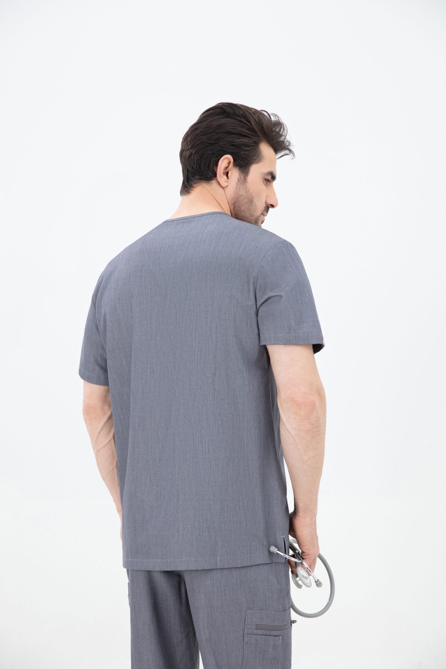 Aka V Neck One Pocket Scrub Mens