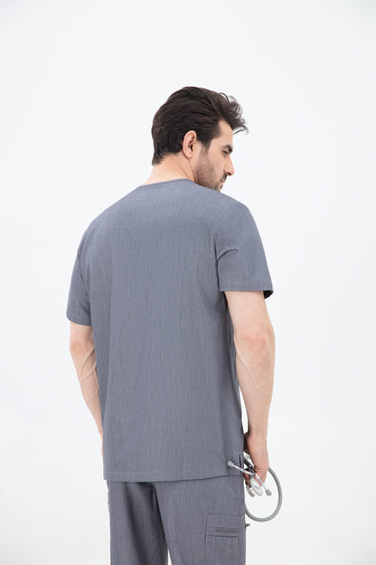 Aka V Neck One Pocket Scrub Mens
